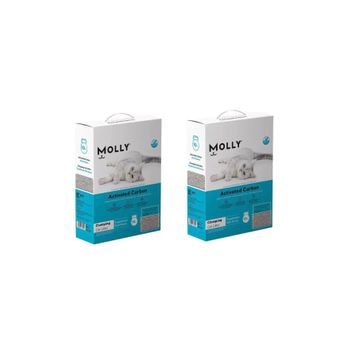 Molly Aktif Karbonlu Topaklanan 2x10 lt Kedi Kumu