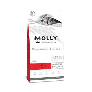 Molly Hipoalerjenik Kuzu Etli Düşük Tahıllı 15 kg Yavru Kedi Maması
