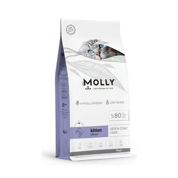 Molly Hipoalerjenik Somonlu Düşük Tahıllı 15 kg Yavru Kedi Maması