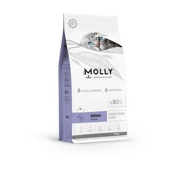 Molly Hipoalerjenik Somonlu Düşük Tahıllı 15 kg Yavru Kedi Maması