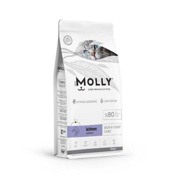 Molly Hipoalerjenik Somonlu Düşük Tahıllı 2 kg Yavru Kedi Maması
