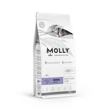 Molly Hipoalerjenik Somonlu Düşük Tahıllı 2 kg Yavru Kedi Maması