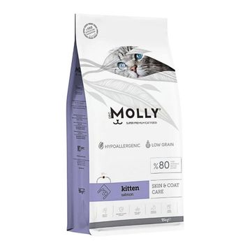 Molly Hipoalerjenik Somonlu Düşük Tahıllı 2 kg Yavru Kedi Maması