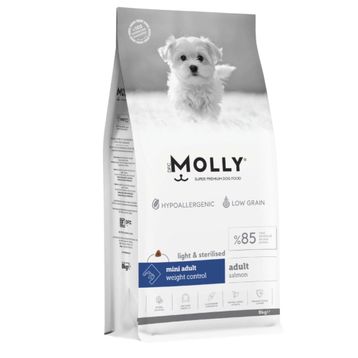 Molly Hipoalerjenik Somonlu Düşük Tahıllı Kısırlaştırılmış Küçük Irk 8 kg Köpek Maması