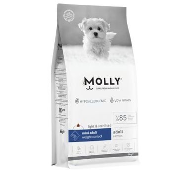 Molly Hipoalerjenik Somonlu Düşük Tahıllı Kısırlaştırılmış Küçük Irk 8 kg Köpek Maması