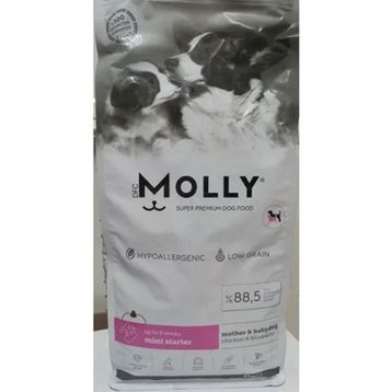 Molly Hypoallergenic Düşük Tahıllı Mini Starter Mother & Babydog Mini Irk 2 kg Anne ve Yavru Köpek Kuru Maması