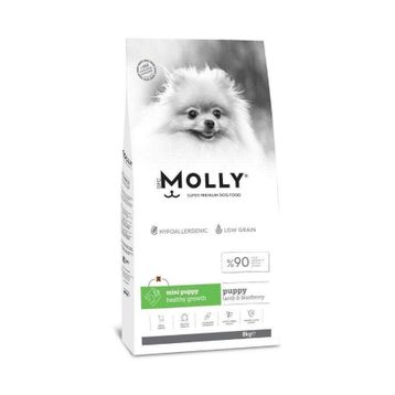 Molly Küçük Irk Hipoalerjenik Kuzu Etli ve Yaban Mersinli Düşük Tahıllı 2 kg Yavru Köpek Maması