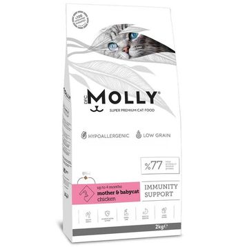 Molly Mother&Babycat Tavuklu Düşük Tahıllı 2 kg Yavru Kedi Maması