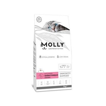 Molly Mother&Babycat Tavuklu Düşük Tahıllı 2 kg Yavru Kedi Maması