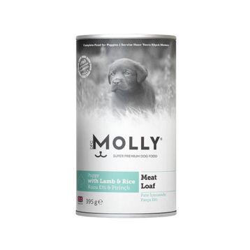 Molly Parça Kuzu Etli ve Pirinçli Ezme 395 gr Yavru Köpek Konservesi