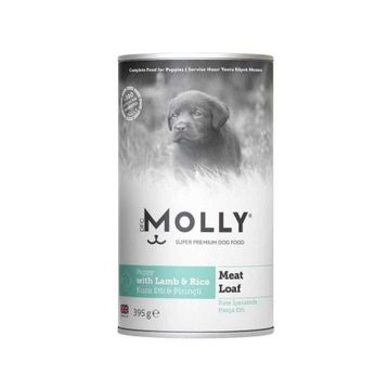 Molly Parça Kuzu Etli ve Pirinçli Ezme 395 gr Yavru Köpek Konservesi