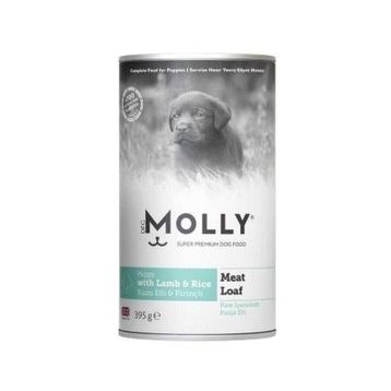 Molly Parça Kuzu Etli ve Pirinçli Ezme 395 gr Yavru Köpek Konservesi