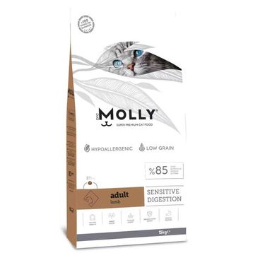 Molly Sensitive Digestion Hipoalerjenik Kuzulu 15 kg Yetişkin Kedi Maması