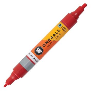 Molotow One 4 All Çift Taraflı 1,5-4 mm No:013 Traffic Red Akrilik Marker Kalem