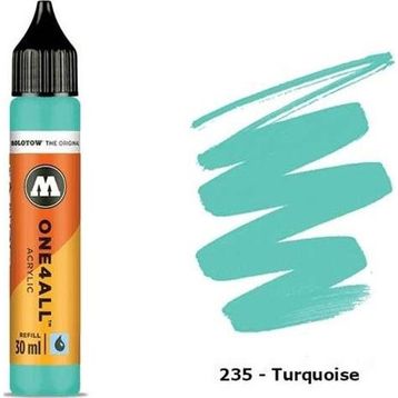 Molotow One 4 All Turquoise 235 30 ml Akrilik Mürekkep Refill