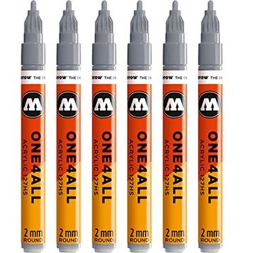 Molotow One4all 127HS 225 2 mm 6'lı Paket Markierstift