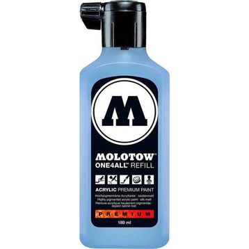 Molotow One4All 180 ml Keramic Blue Light 202 Akrilik Refill