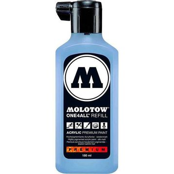 Molotow One4All 180 ml Keramic Blue Light 202 Akrilik Refill