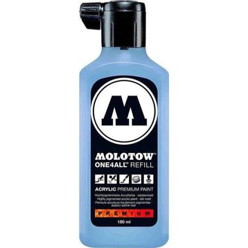 Molotow One4All 180 ml Keramic Blue Light 202 Akrilik Refill