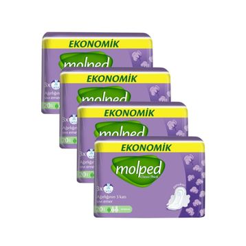 Molped Ekonomik Classic Thick 4x20 Adet Ped