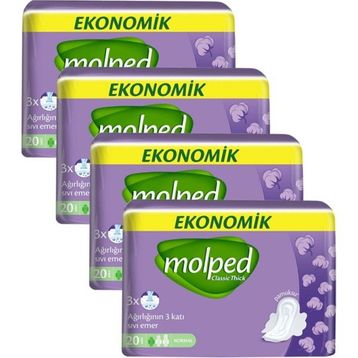 Molped Ekonomik Classic Thick 4x20 Adet Ped