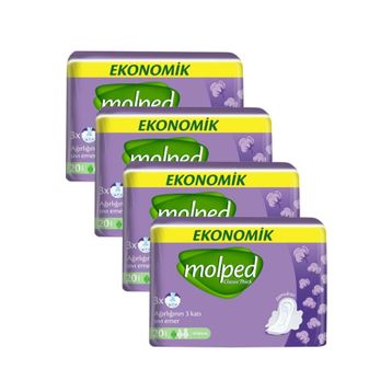 Molped Ekonomik Classic Thick 4x20 Adet Ped