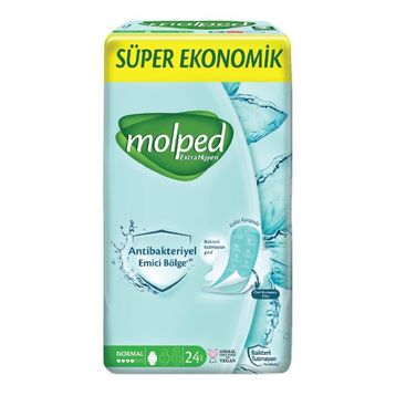 Molped Extra Hijyen Antibakteriyel 24'lü Normal Ped