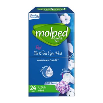 Molped İlk ve Son Gün Pedi 24 Adet Uzun Günlük Ped
