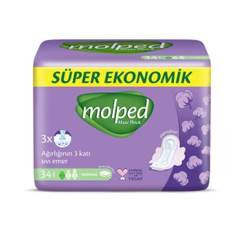 Molped Maxi Thick Normal 34 Adet Ped