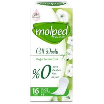 Molped Pure Soft 16 Adet İnce Günlük Ped