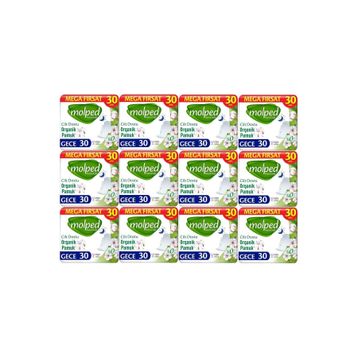 Molped Pure Soft Gece 12x30 Adet Hijyenik Ped