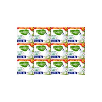 Molped Pure Soft Gece 12x30 Adet Hijyenik Ped