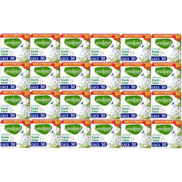 Molped Pure Soft Gece 24x30 Adet Hijyenik Ped
