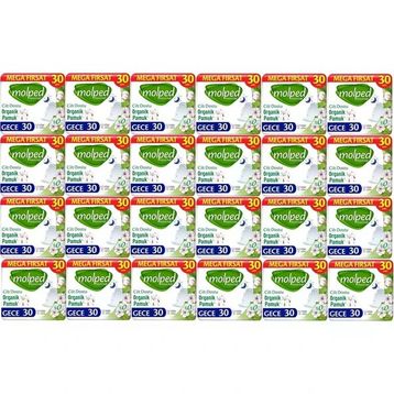 Molped Pure Soft Gece 24x30 Adet Hijyenik Ped