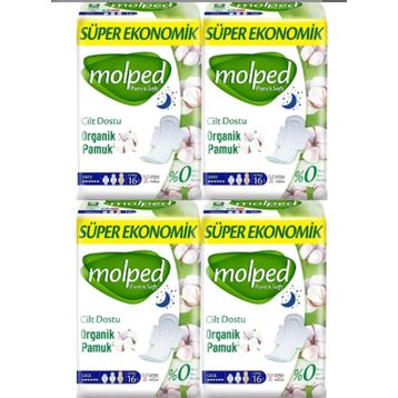 Molped Pure Soft Gece 4x16 Adet Ped