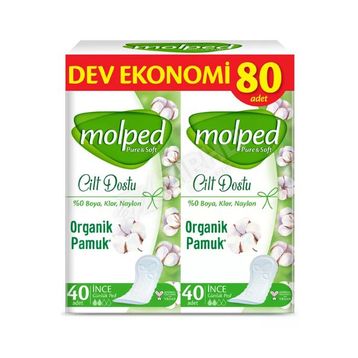 Molped Pure Soft İncelik 80'li Günlük Ped
