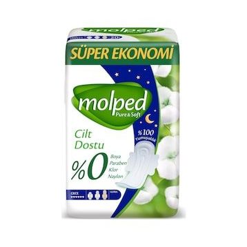 Molped Pure Soft Süper Ekonomi Gece 16'lı Ped