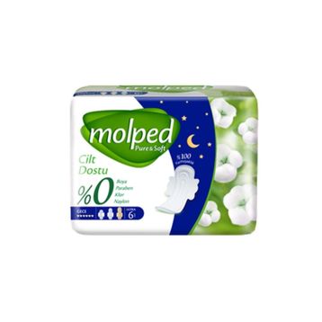 Molped Pure Soft Tekli Gece 6'lı Ped