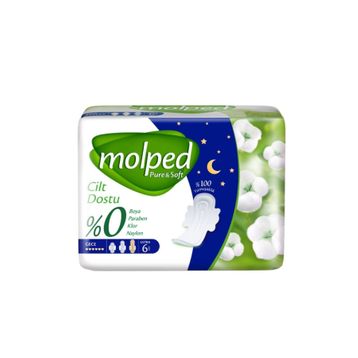 Molped Pure Soft Tekli Gece 6'lı Ped