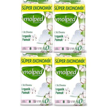 Molped Pure Soft Uzun 4x18 Adet Süper Ekonomik Ped