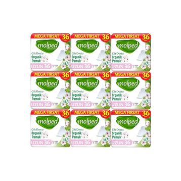 Molped Pure Soft Uzun 9x36 Adet Hijyenik Ped