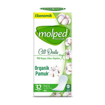 Molped Pure&Soft Cilt Dostu 32'li Günlük Ped