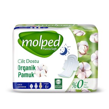 Molped Pure&Soft Gece 12x6'lı Hijyenik Ped