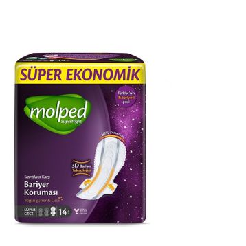 Molped Supernight Süper Ekonomik Gece 14'lü Ped