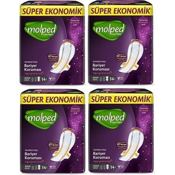 Molped Supernight Süper Ekonomik Gece 14x4 Adet Ped