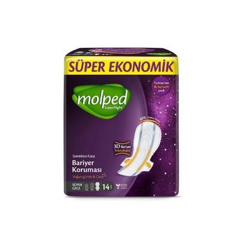 Molped Supernight Süper Ekonomik Gece 14x4 Adet Ped