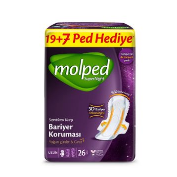 Molped Supernight Uzun 26 Adet Ped