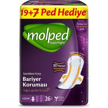 Molped Supernight Uzun 26 Adet Ped