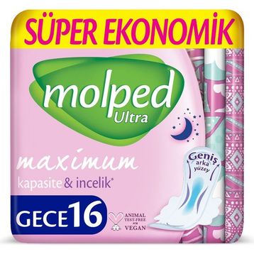 Molped Ultra Anatomik Gece 16 Adet Ped