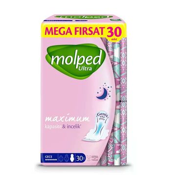 Molped Ultra Anatomik Mega Fırsat Gece 30x4 120 Adet Ped